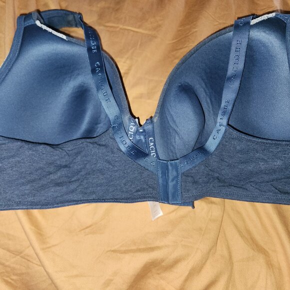 Cacique Denim Blue and Lace Underwire Bra 44C - Picture 5 of 6